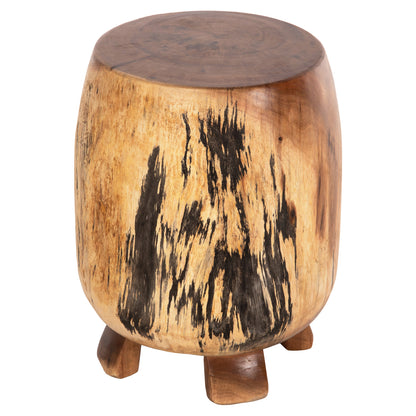 Side Stool Bozzo Hm9762 Suar Wood In Natural Φ34x46hcm.