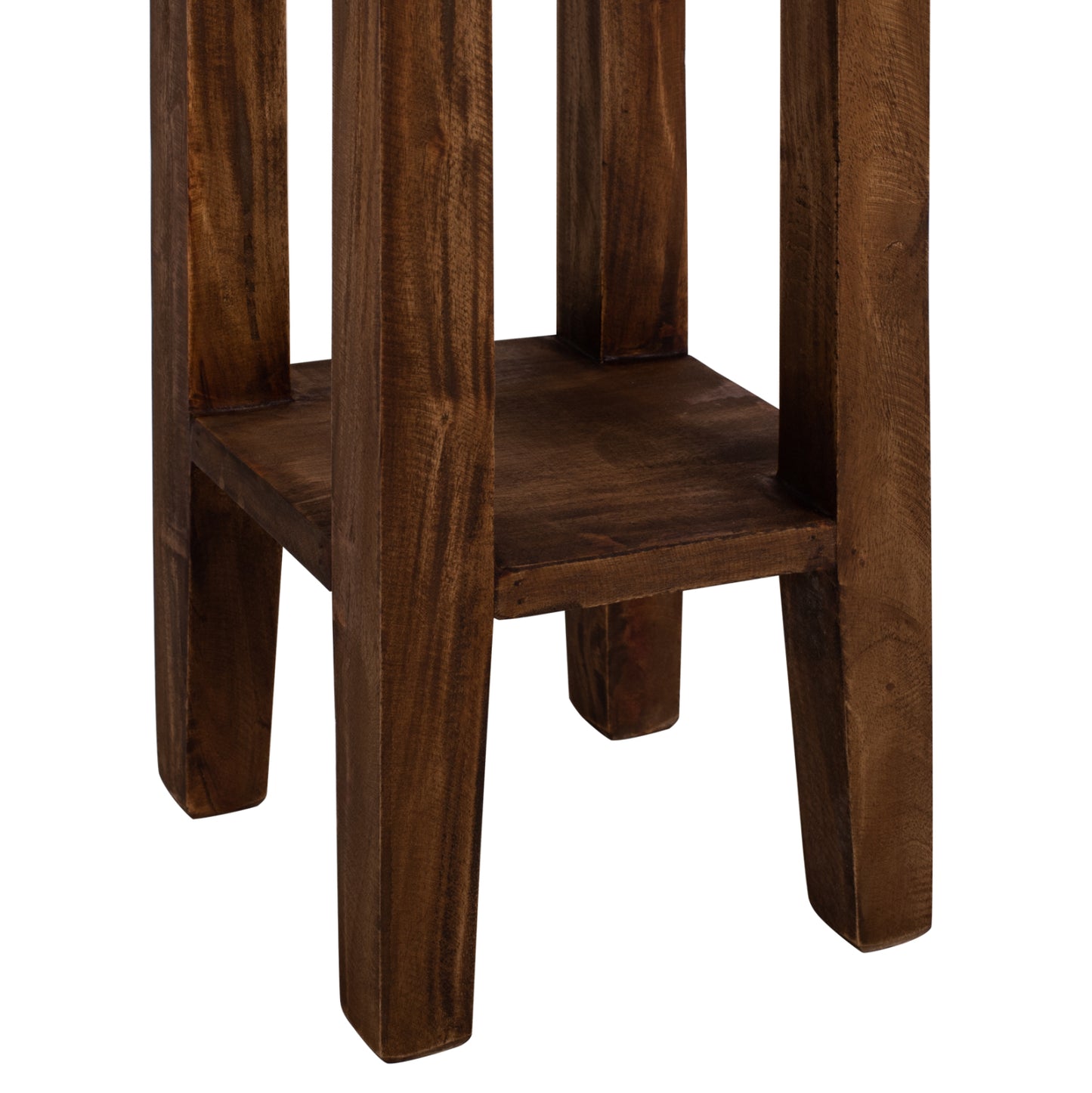 Side Table Ramu Hm9484.01 Mahogany Wood With A Drawer In Natural Color 25x25x66,5hcm.