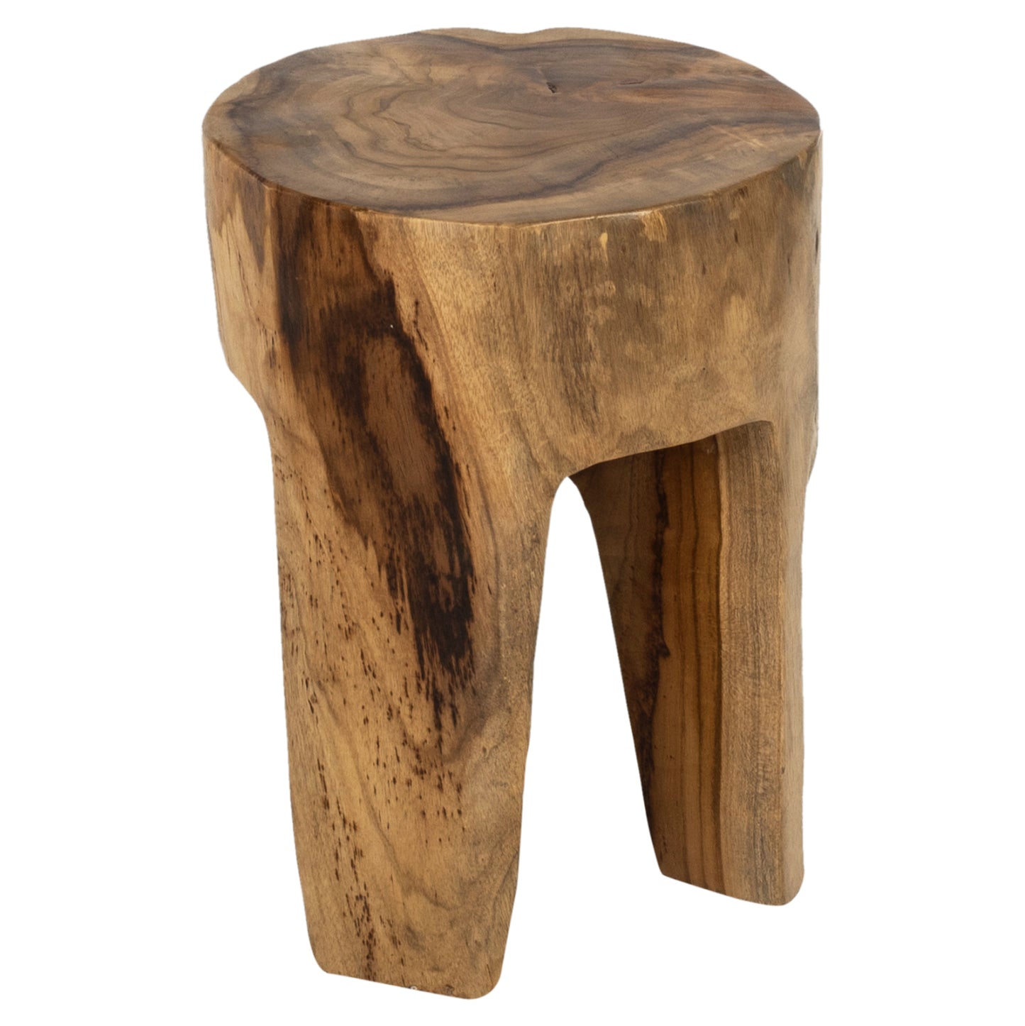 3-leg Stool Solid Teak Natural Color Φ30x40hcm.hm9349
