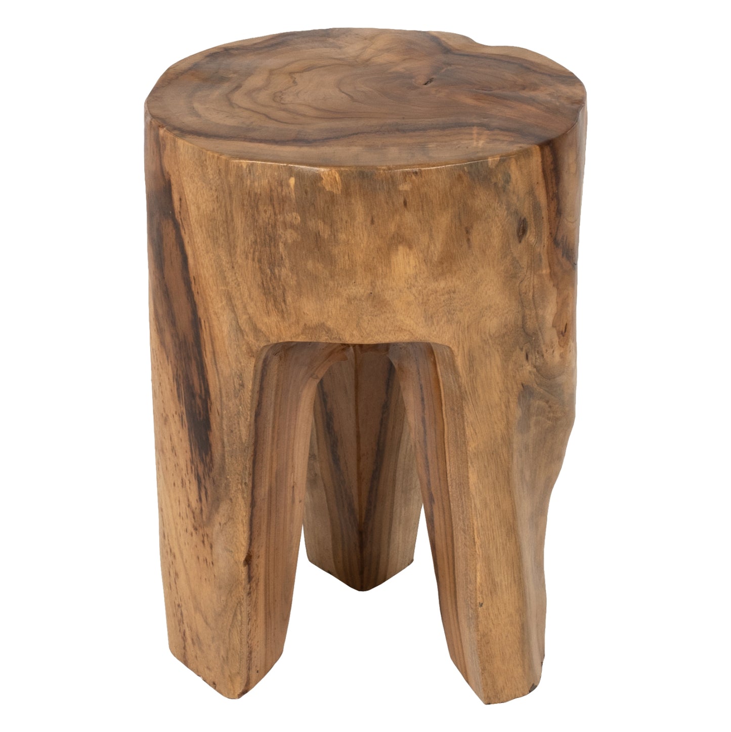 3-leg Stool Solid Teak Natural Color Φ30x40hcm.hm9349