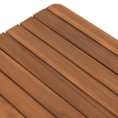 Outdoor Side Table Terrix ΗΜ6523 Acacia Wood In Natural 45x45x45hcm