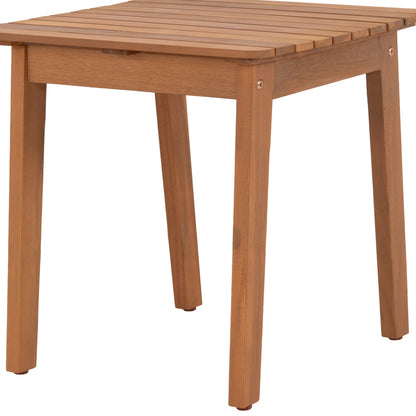 Outdoor Side Table Terrix ΗΜ6523 Acacia Wood In Natural 45x45x45hcm