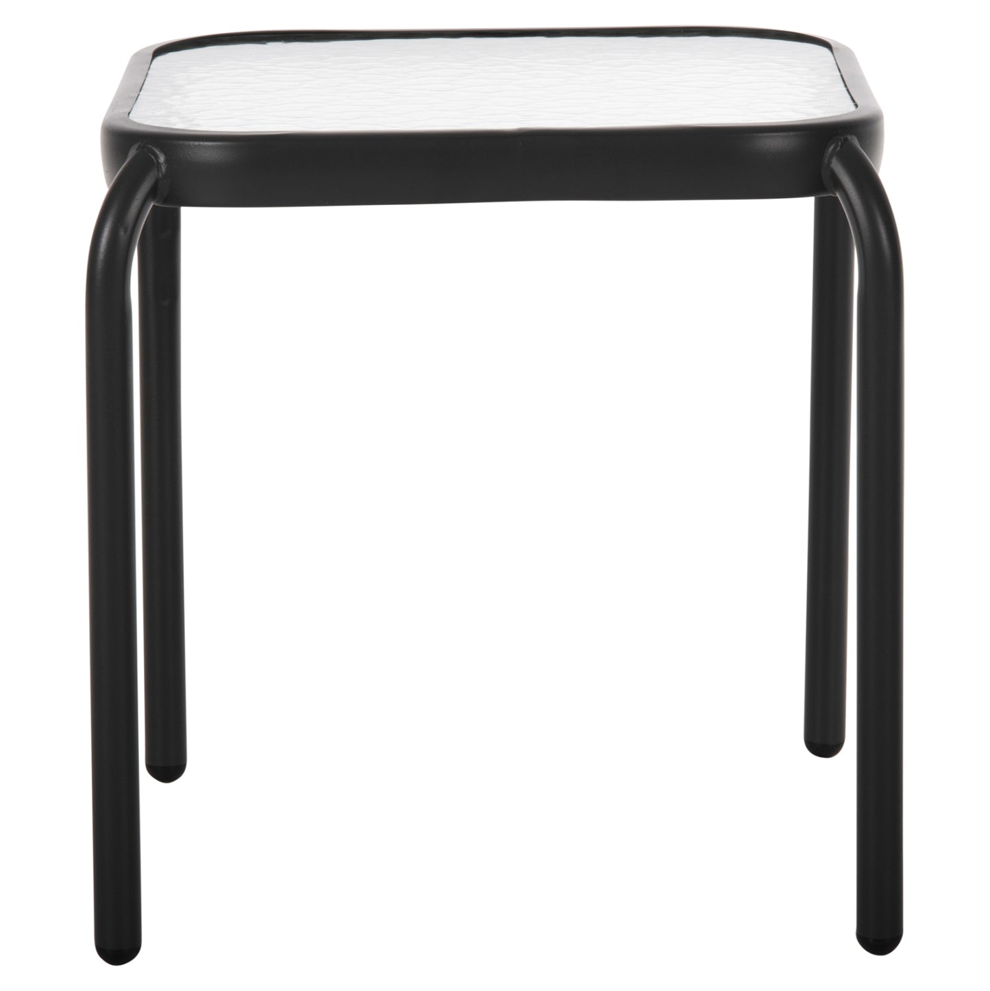 Outdoor Side Table Square Dido Hm5975.01 Metal In Anthracite-glass 41x41x43hcm.