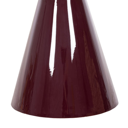 Side Table Patna Hm4234.06 Metal In Maroon-gold Φ46x51,5hcm.