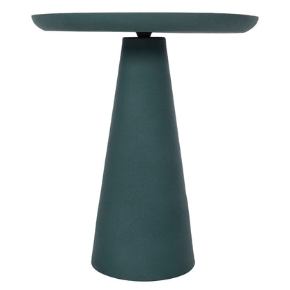Side Table Delcon Hm4246.03 Metal In Green Φ45x51,5hcm.