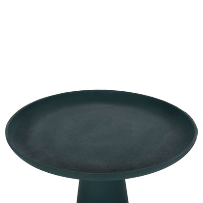 Side Table Delcon Hm4246.03 Metal In Green Φ45x51,5hcm.