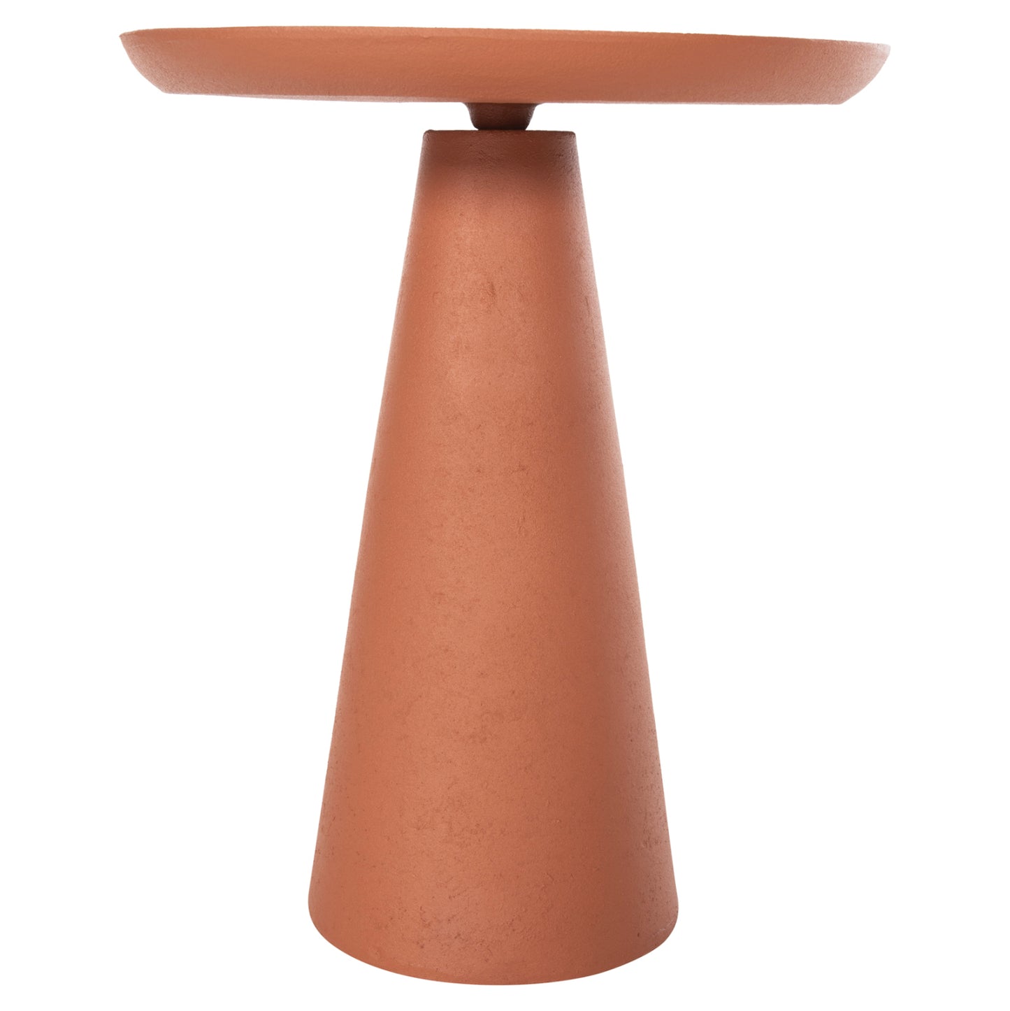 Side Table Delcon Hm4247.06 Metal In Orange Φ39,5x47hcm.
