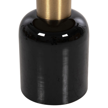 Side Table Erode Hm4248.01 Metal In Black-gold-cherry Red Φ50,5x50hcm.