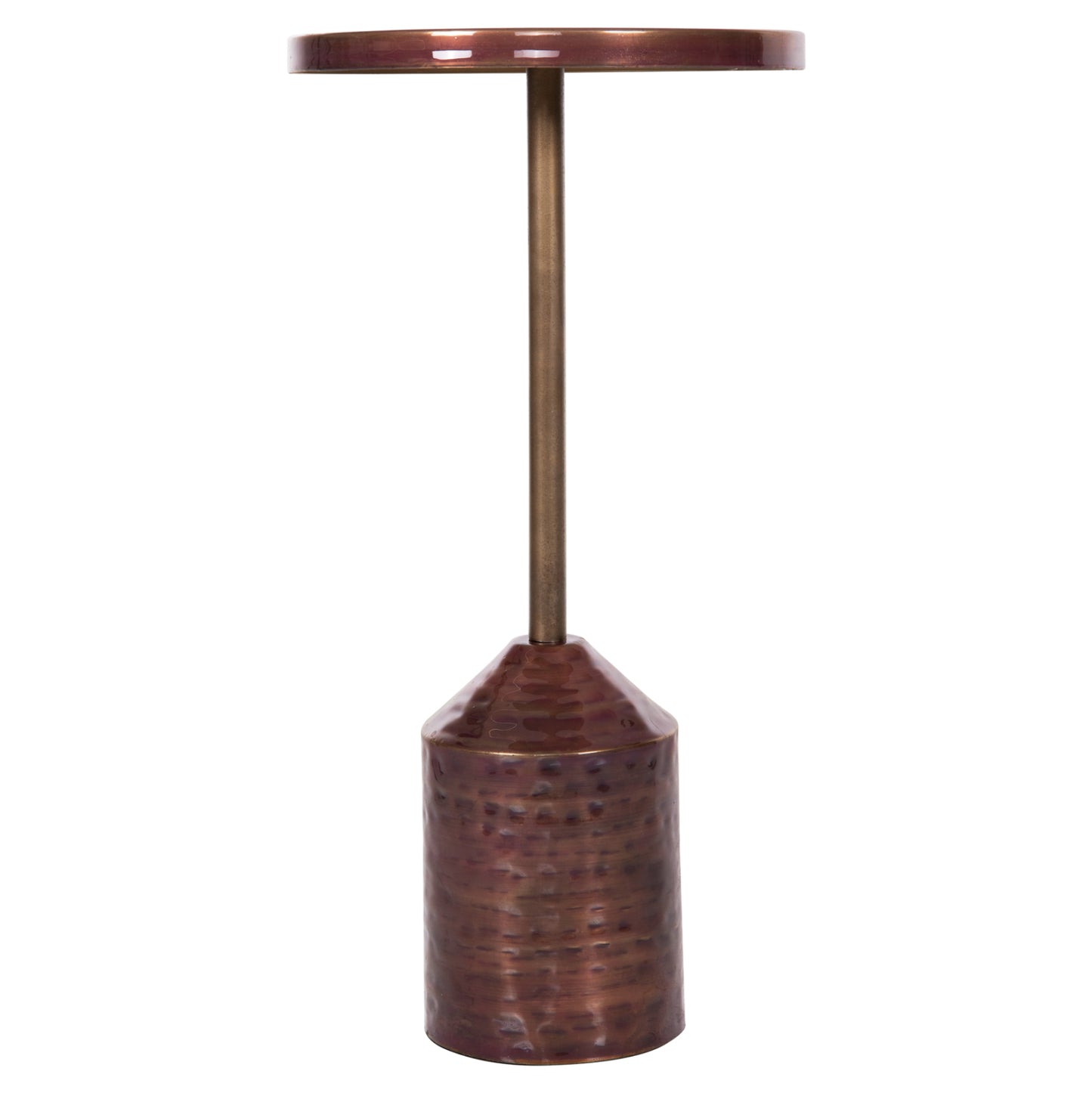 Side Table Bombay Hm4251.06 Metal In Copper Shades Φ25,5x51,5hcm.