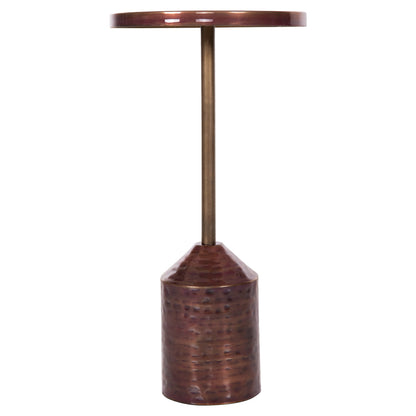 Side Table Bombay Hm4251.06 Metal In Copper Shades Φ25,5x51,5hcm.