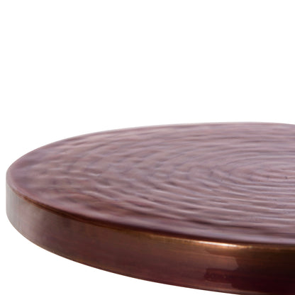 Side Table Bombay Hm4251.06 Metal In Copper Shades Φ25,5x51,5hcm.