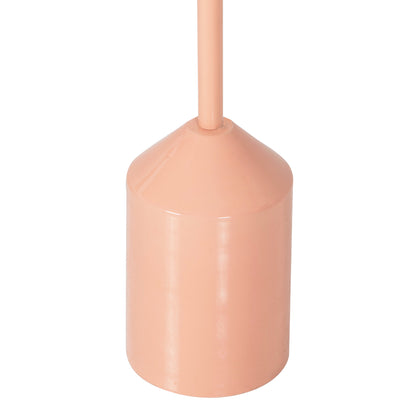 Side Table Bombay Hm4251.08 Metal In Salmon Color With Dotted Tabletop Φ25,5x51hcm.