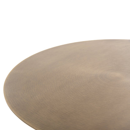 Side Table Round Cutty Hm9723 Metal In Black & Antique Brass Φ51Χ55,5hcm.