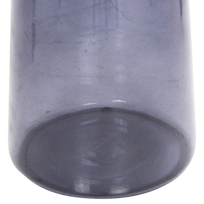 Side Table Ballin Hm9725 Blue Glass-metal In Gold Φ37,5x49,5hcm.