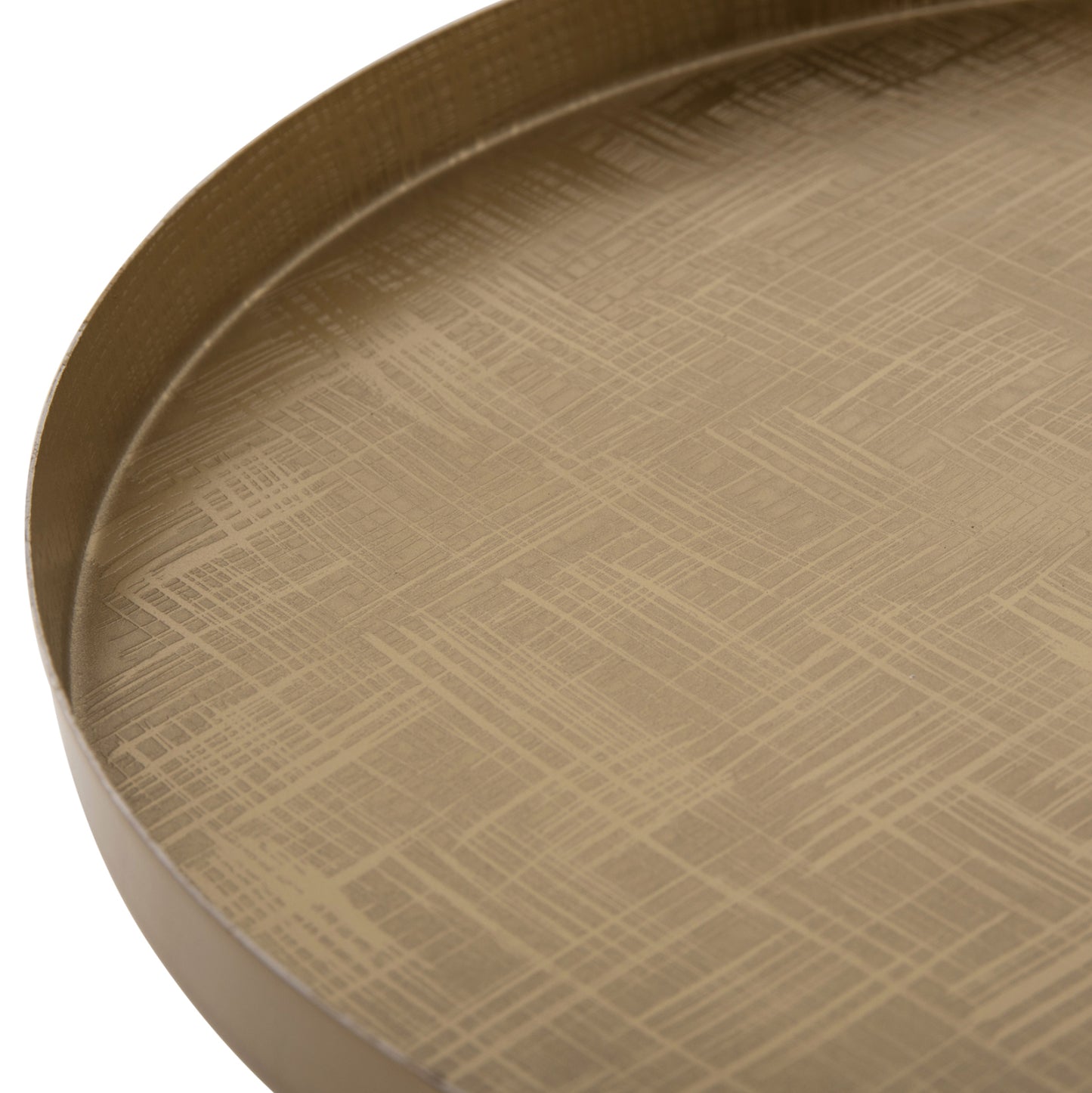Side Table Valery Hm9732 Light Green Glass Base-metal Top In Gold Φ39,5x52hcm.