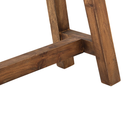 Side Table Ranch Hm9752 Mahogany Wood In Natural Color 90x25x45hcm.