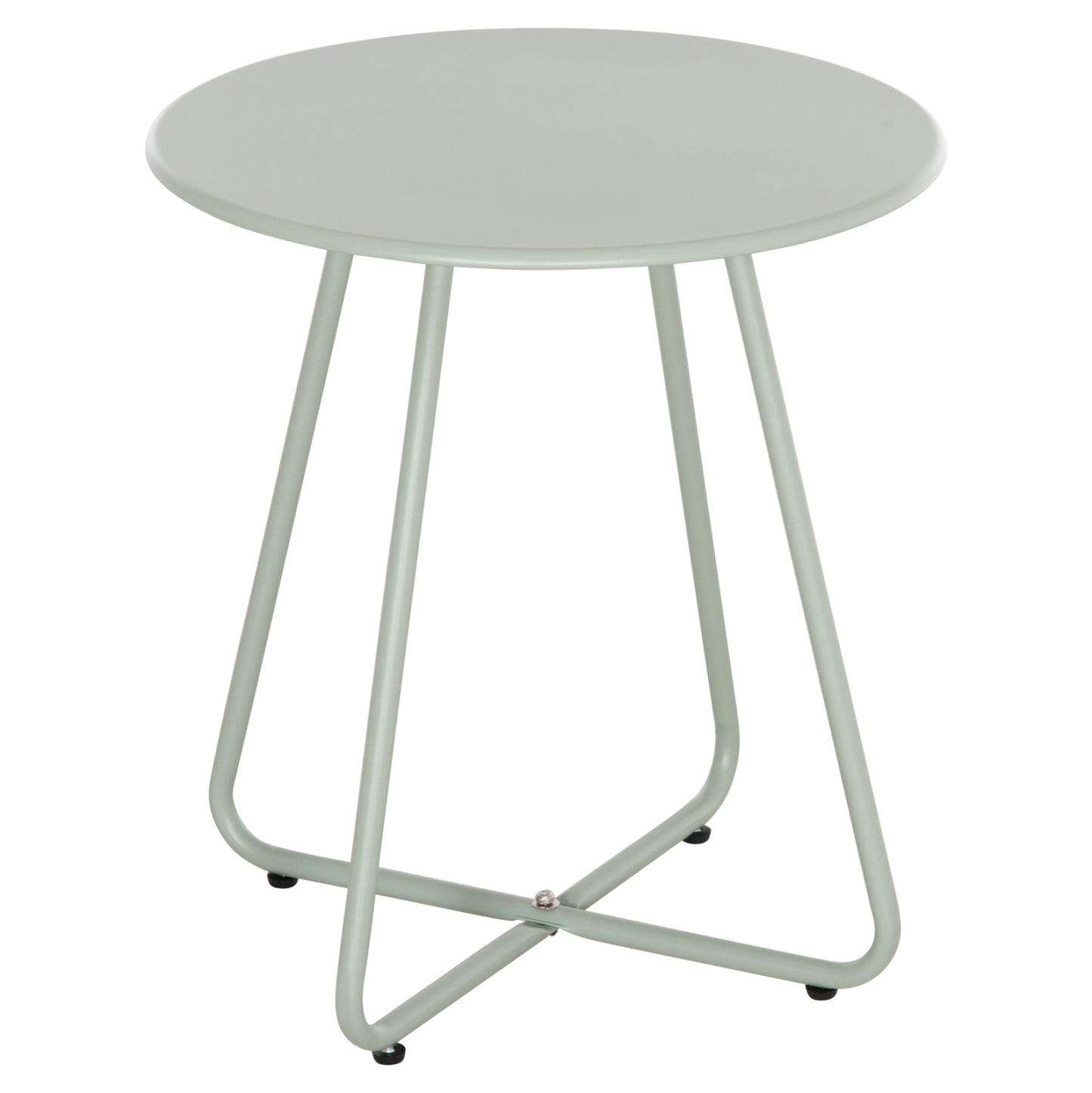 Side Table Round Sammon Hm6271.06 Metal In Pistachio Green Color Φ45x50hcm.