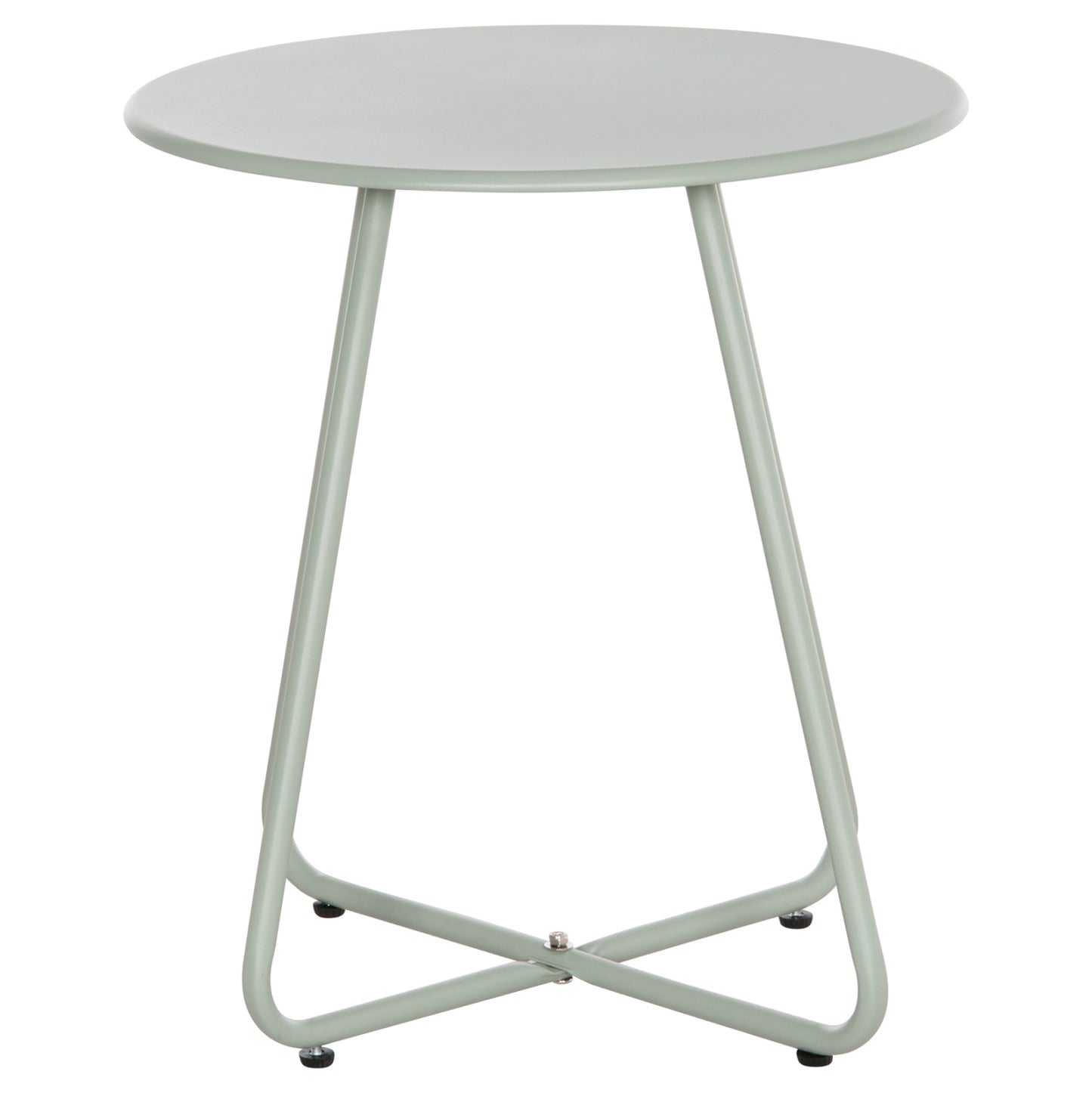 Side Table Round Sammon Hm6271.06 Metal In Pistachio Green Color Φ45x50hcm.