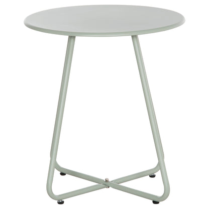 Side Table Round Sammon Hm6271.06 Metal In Pistachio Green Color Φ45x50hcm.