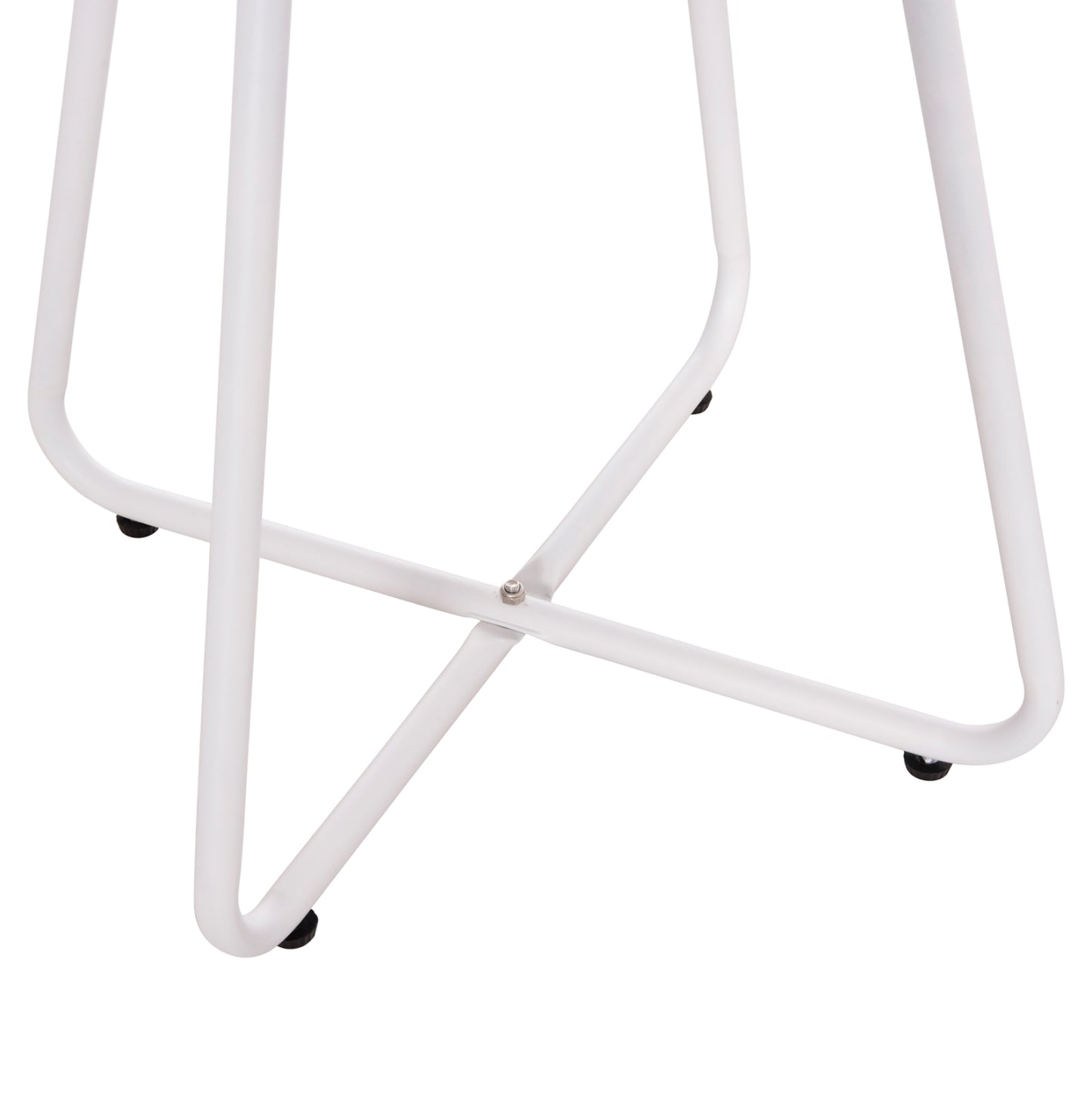 Side Table Round Sammon Hm6271.02 Metal In White Color Φ45x50hcm.
