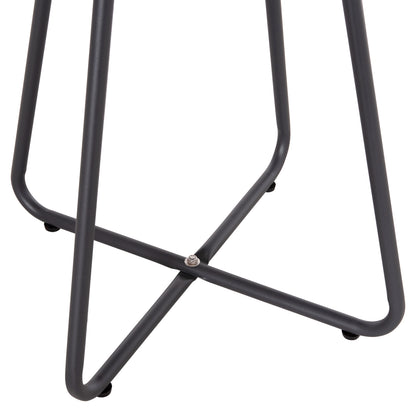 Side Table Round Sammon Hm6271.01 Metal In Grey Color Φ45x50hcm.