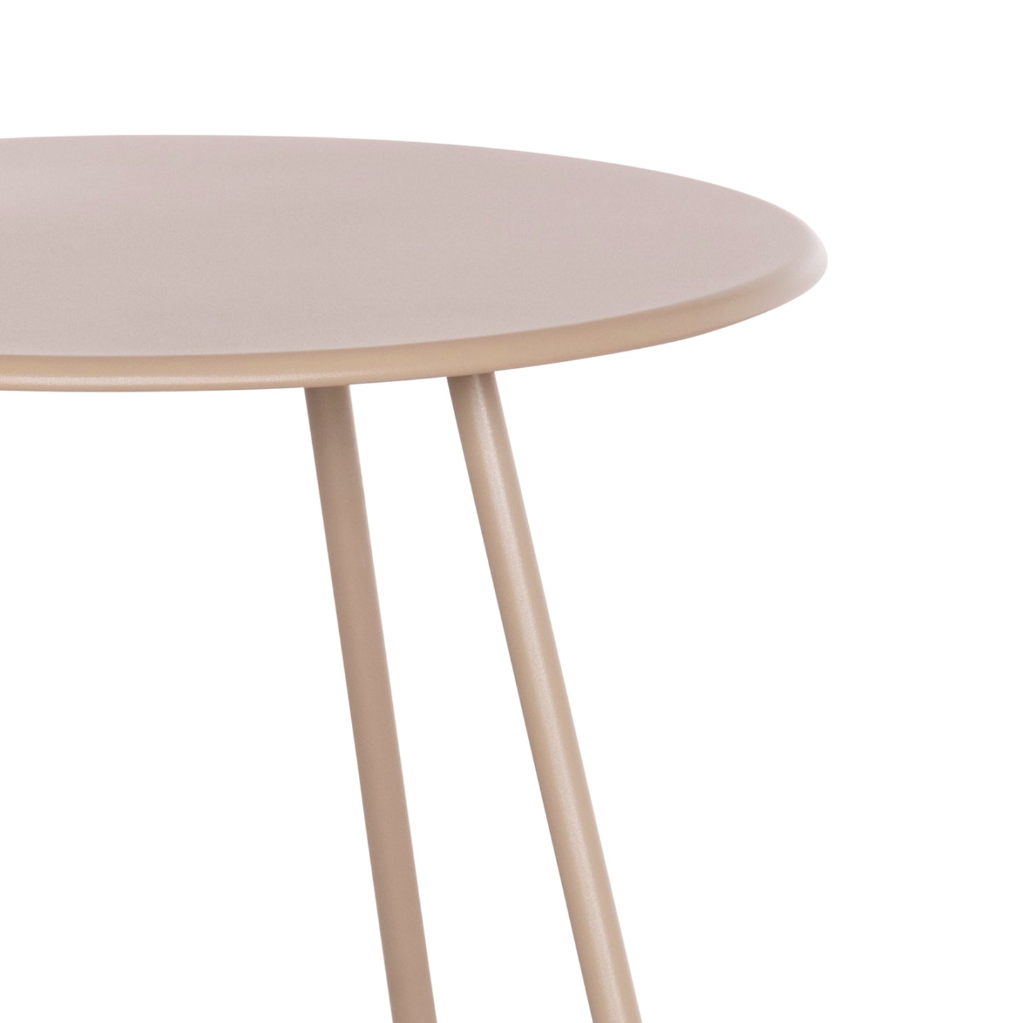 Side Table Round Sammon Hm6271.03 Metal In Cappuccino Color Φ45x50hcm.