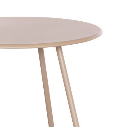 Side Table Round Sammon Hm6271.03 Metal In Cappuccino Color Φ45x50hcm.