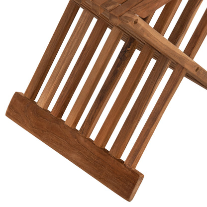 Side Table Hm7896 Foldable Made Of Teak Wood In Natural Color 40x33x45hcm.