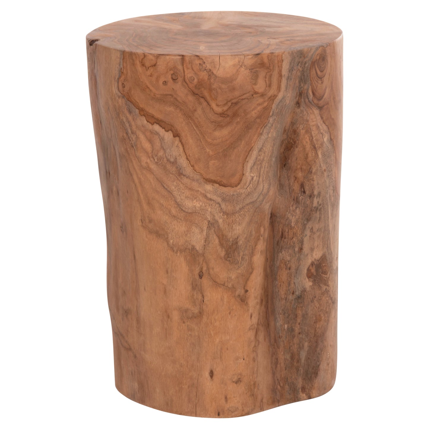 Side Table/stool Tronco Hm9374.21 Teak Wood--natural Color Φ30x45hcm.