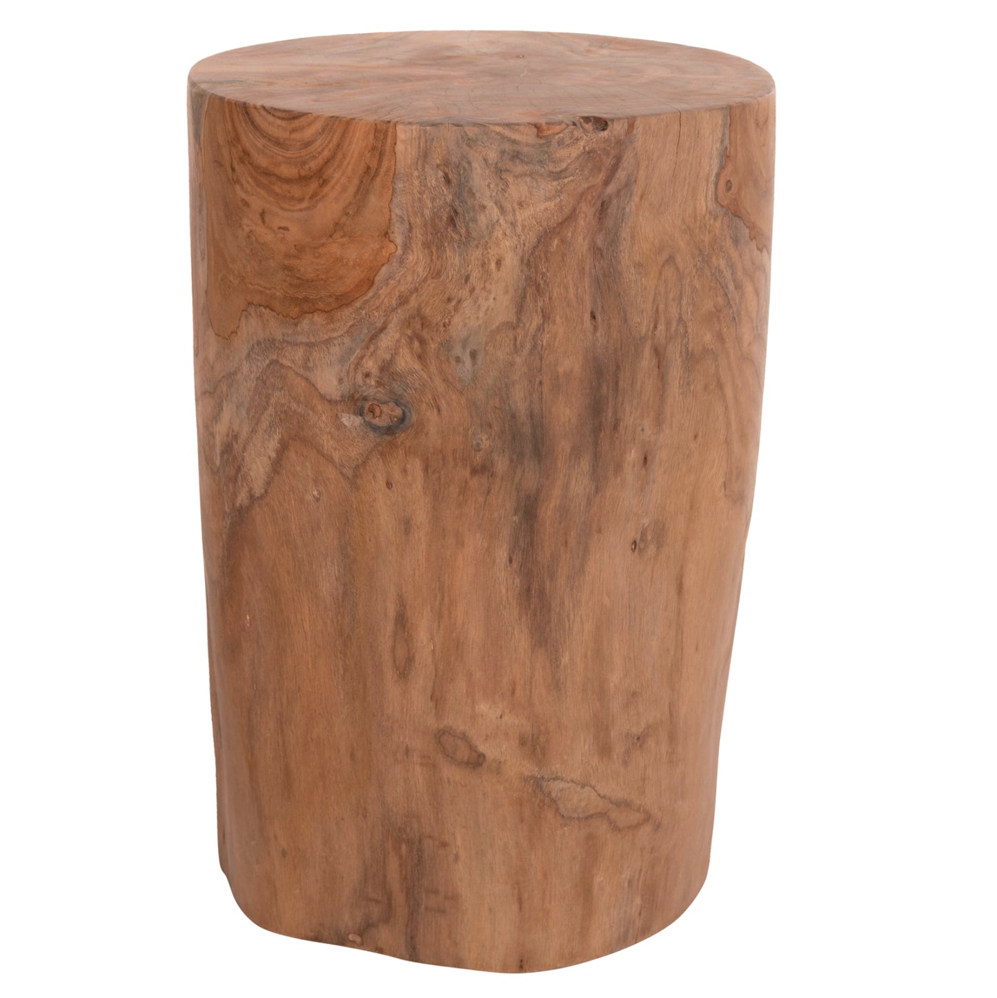 Side Table/stool Tronco Hm9374.21 Teak Wood--natural Color Φ30x45hcm.