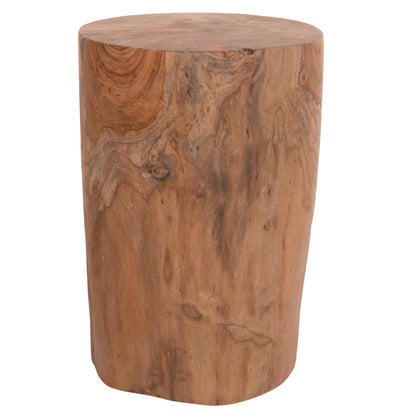 Side Table/stool Tronco Hm9374.21 Teak Wood--natural Color Φ30x45hcm.