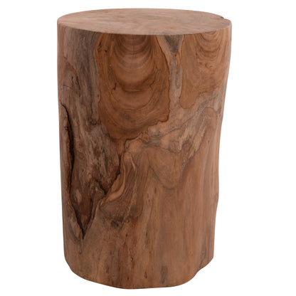 Side Table/stool Tronco Hm9374.21 Teak Wood--natural Color Φ30x45hcm.