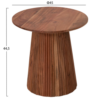 Side Table Round Groot Hm9698 Solid Acacia-natural Color Φ45x44hcm.
