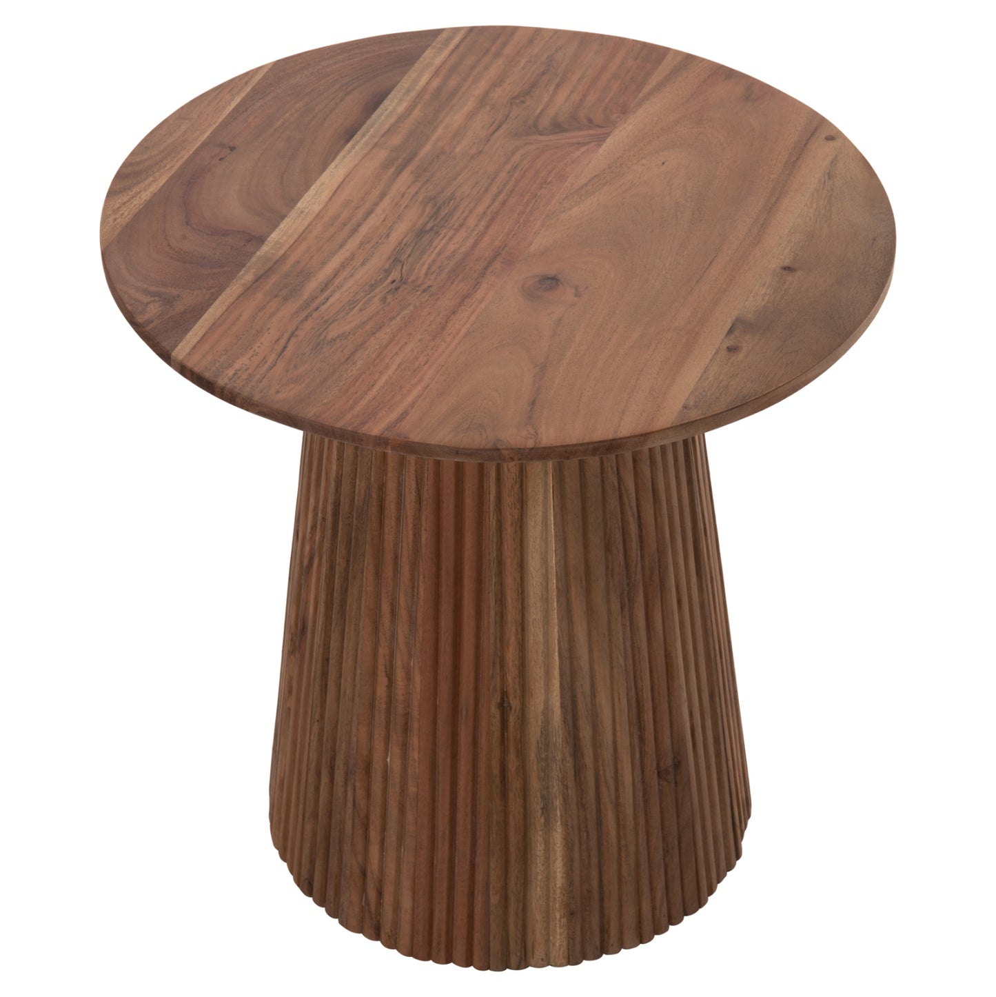 Side Table Round Groot Hm9698 Solid Acacia-natural Color Φ45x44hcm.