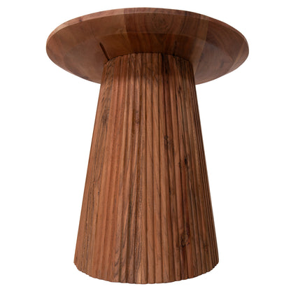 Side Table Round Groot Hm9698 Solid Acacia-natural Color Φ45x44hcm.