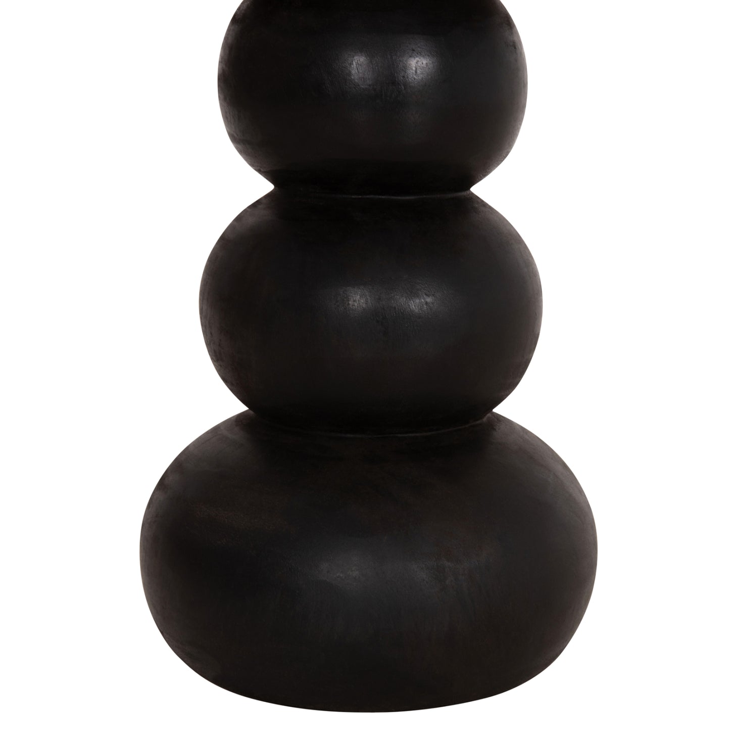 Side Table Round Jacky Hm9890 Suar Wood In Natural & Black Φ40x45.5hcm.