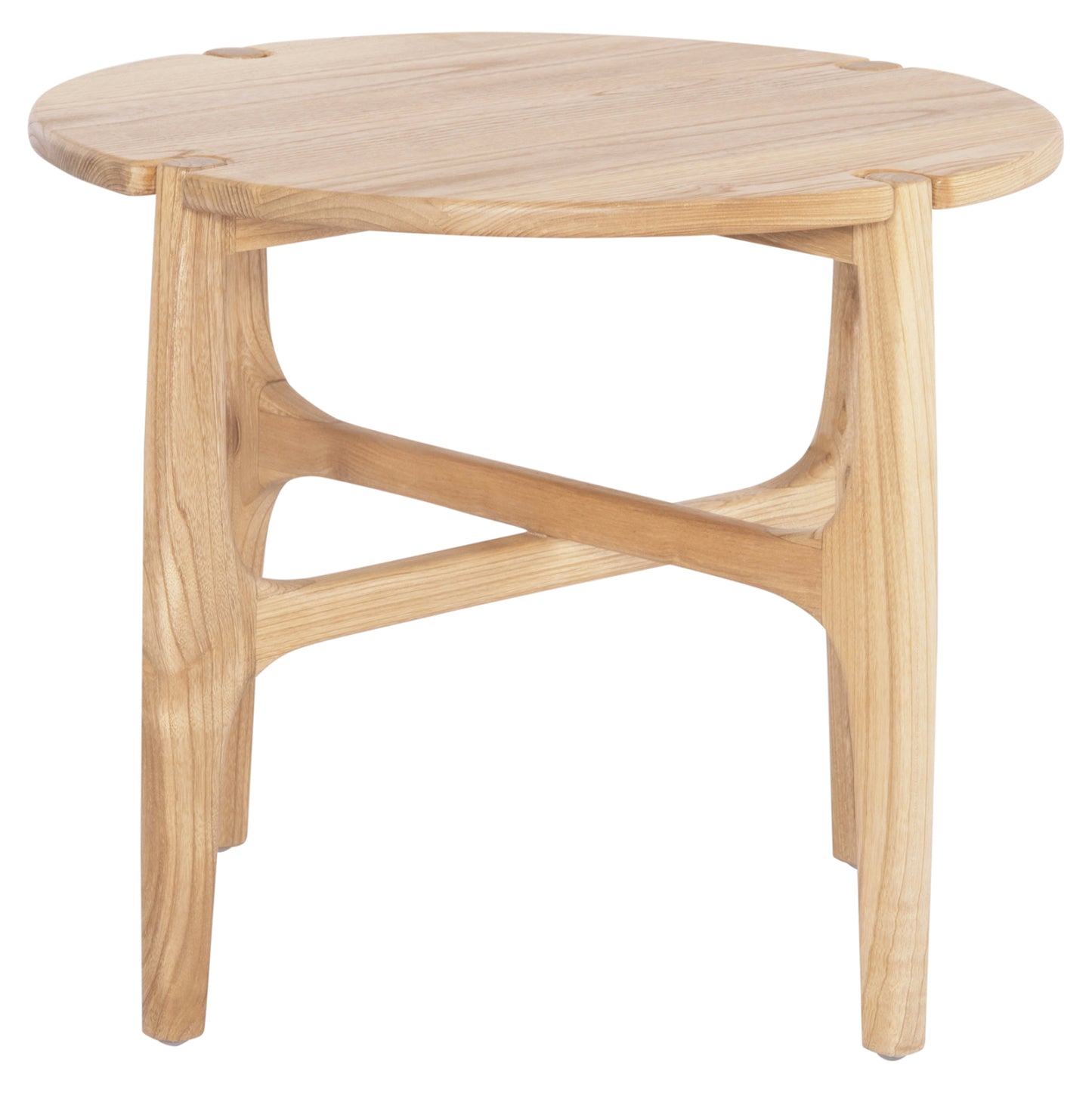 Side Table Round Katal Hm9932 Sungkai Wood In Natural Color Φ59,5x50,5hcm.