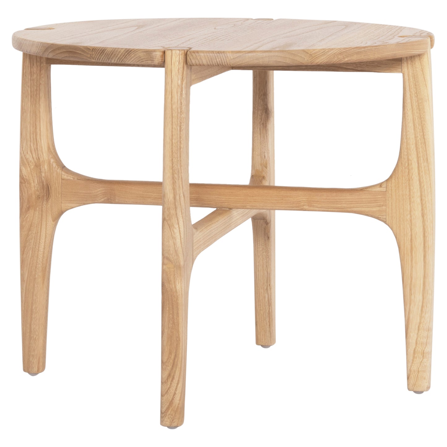 Side Table Round Katal Hm9932 Sungkai Wood In Natural Color Φ59,5x50,5hcm.