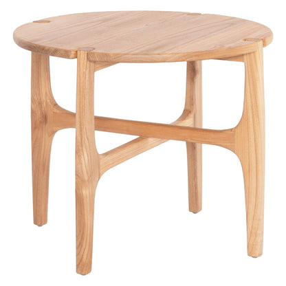 Side Table Round Katal Hm9932 Sungkai Wood In Natural Color Φ59,5x50,5hcm.