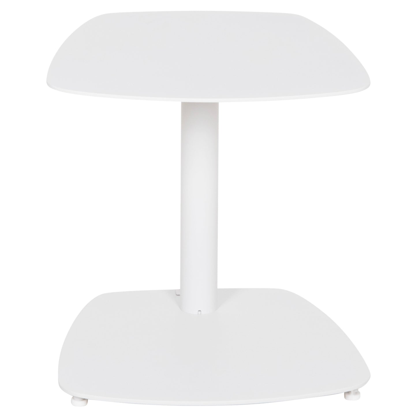 Sunbed Side Table Caret Hm6563.02 Aluminum In White 40x39x42hcm.