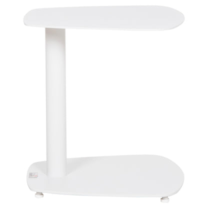 Sunbed Side Table Caret Hm6563.02 Aluminum In White 40x39x42hcm.