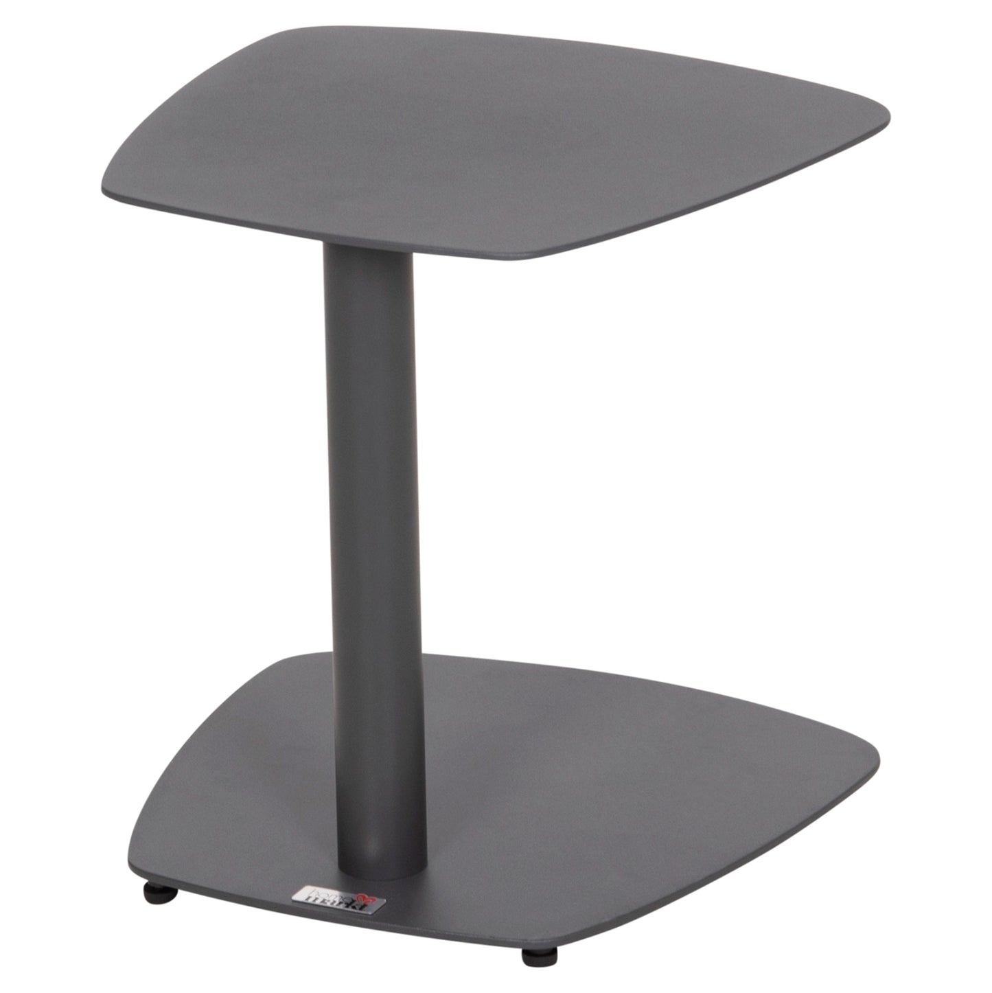 Sunbed Side Table Caret Hm6563.01 Aluminum In Grey 40x39x42hcm.