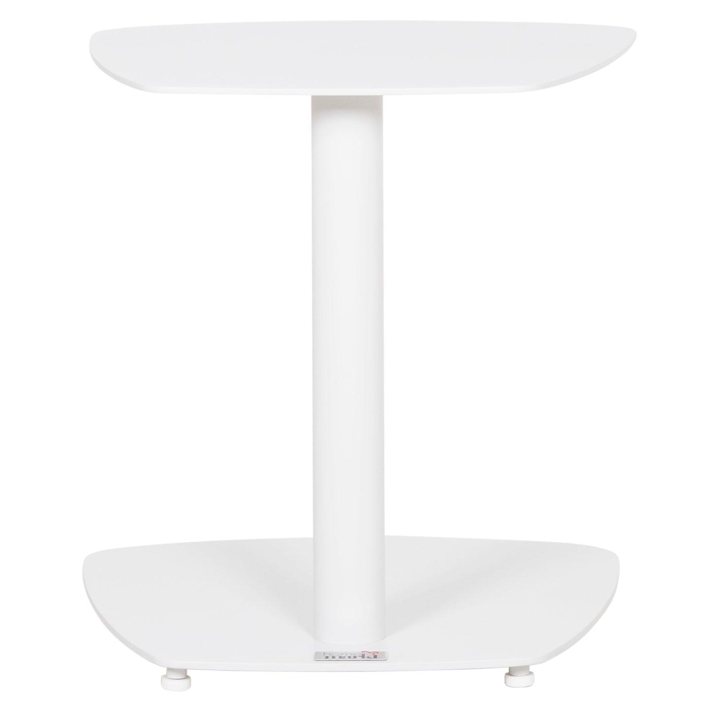 Sunbed Side Table Caret Hm6563.02 Aluminum In White 40x39x42hcm.