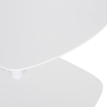 Sunbed Side Table Caret Hm6563.02 Aluminum In White 40x39x42hcm.