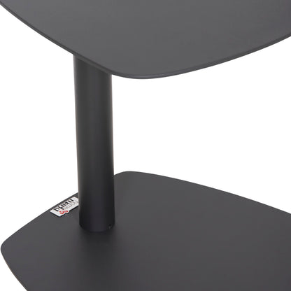 Sunbed Side Table Caret Hm6563.01 Aluminum In Grey 40x39x42hcm.