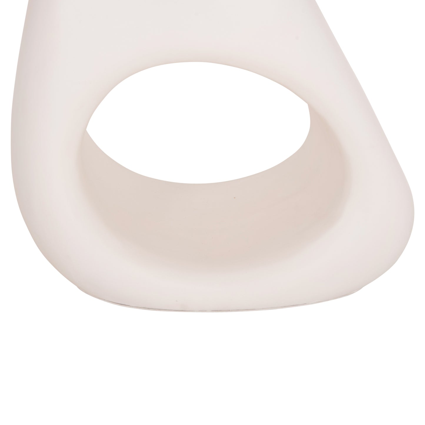 Side Table Aida Hm4692.02 Fiber Cement In White--teak Wood Top 47x60x59hcm.