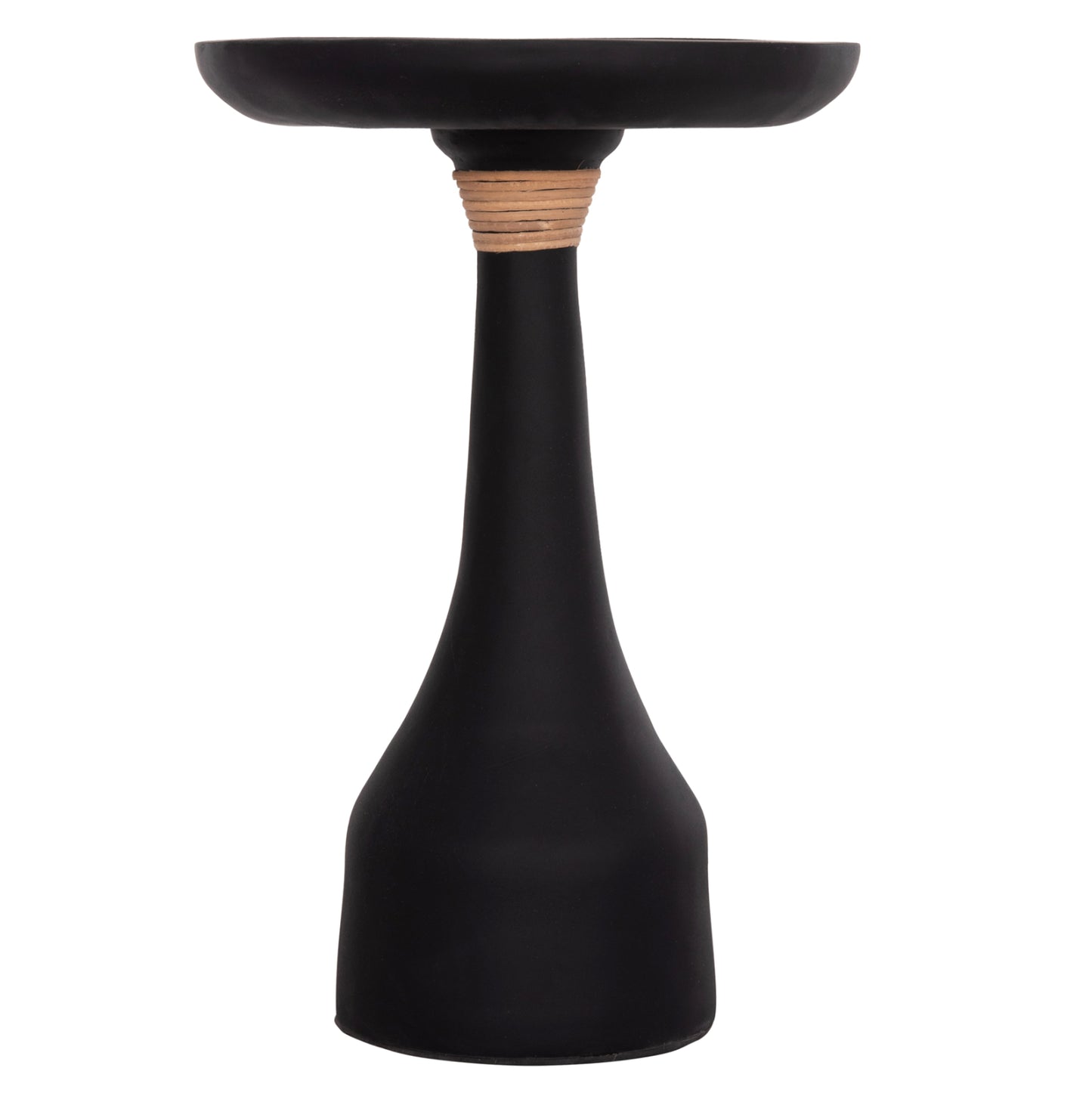 Lamp Table Round Torg Hm18170.01 Fiber Cement Black Φ41x62hcm.