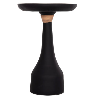 Lamp Table Round Torg Hm18170.01 Fiber Cement Black Φ41x62hcm.