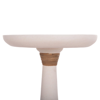 Lamp Table Round Torg Hm18170.02 Fiber Cement White Φ41x62hcm.