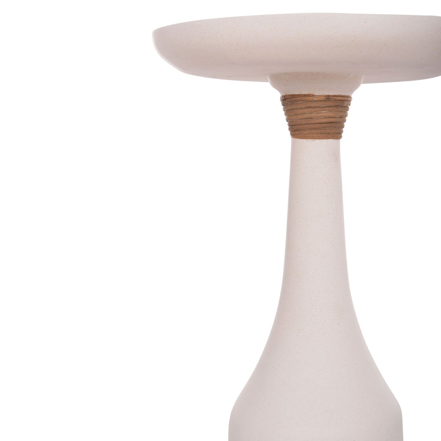 Lamp Table Round Torg Hm18170.02 Fiber Cement White Φ41x62hcm.